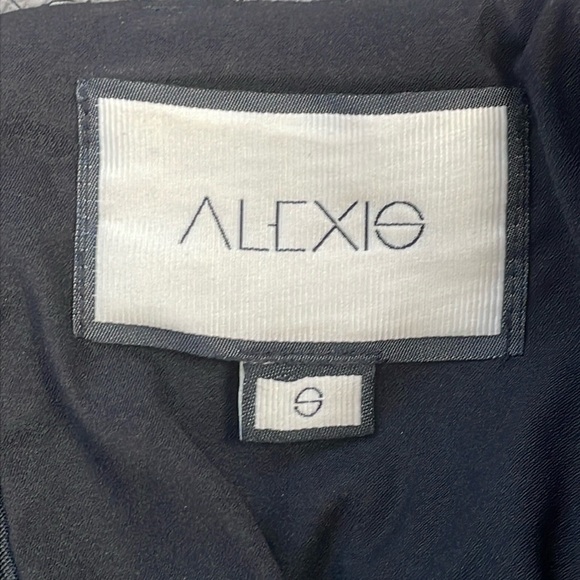 Alexis Franciska Dress in Beaded Black Sparkle Long Sleeve Mini LBD Sz S - Picture 10 of 16